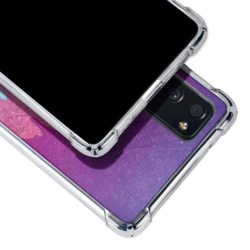 Paint Splatter Purple Galaxy S20 FE Clear Case